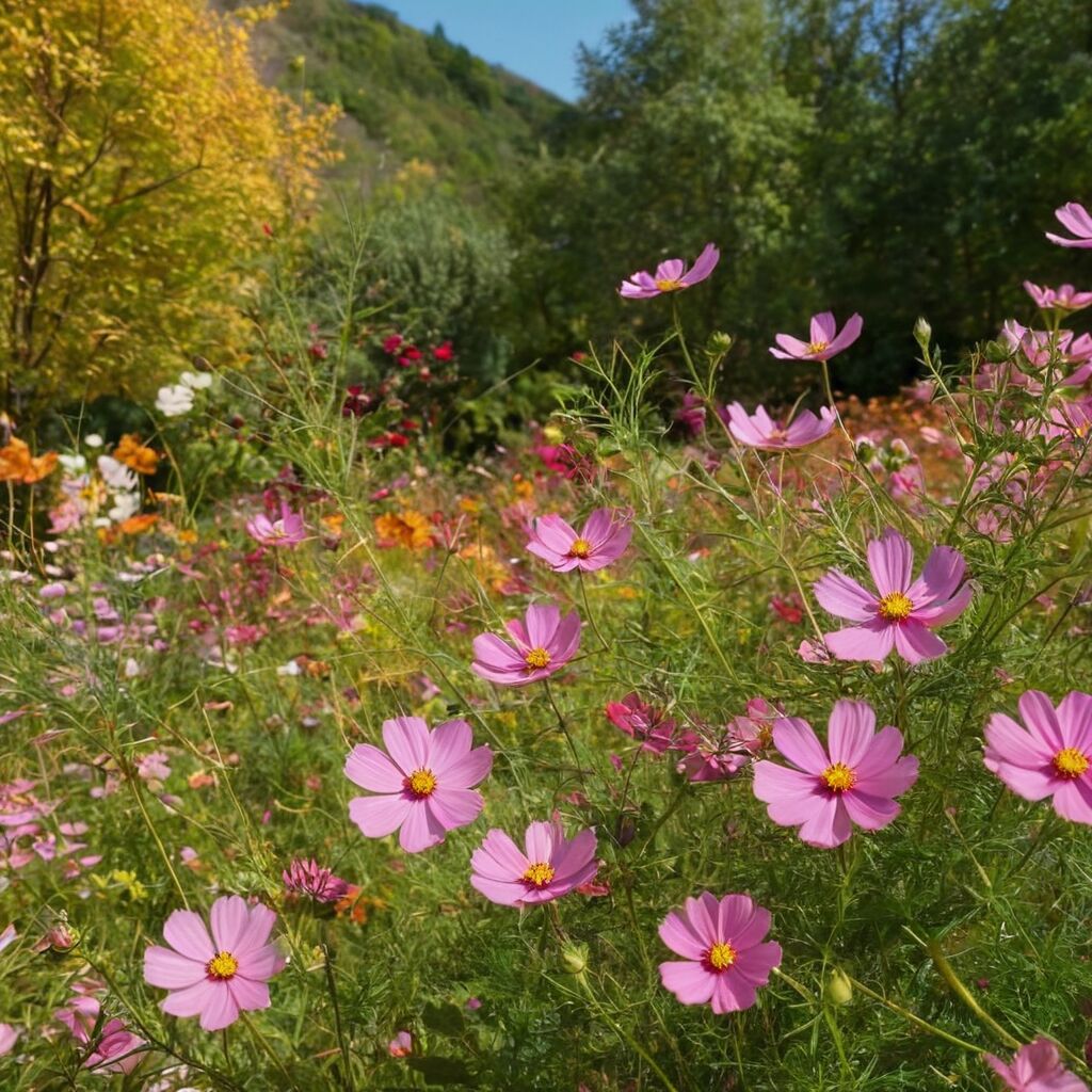 Cosmea (Schmuckkörbchen): Filigrane Blüten bis in den Herbst