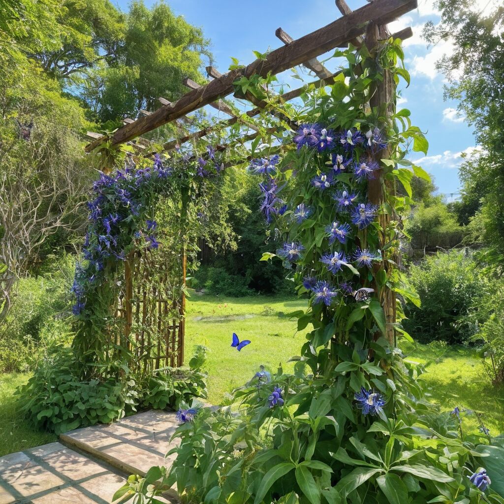 Blaue Passionsblume: Exotische Kletterpflanze mit faszinierenden Blüten