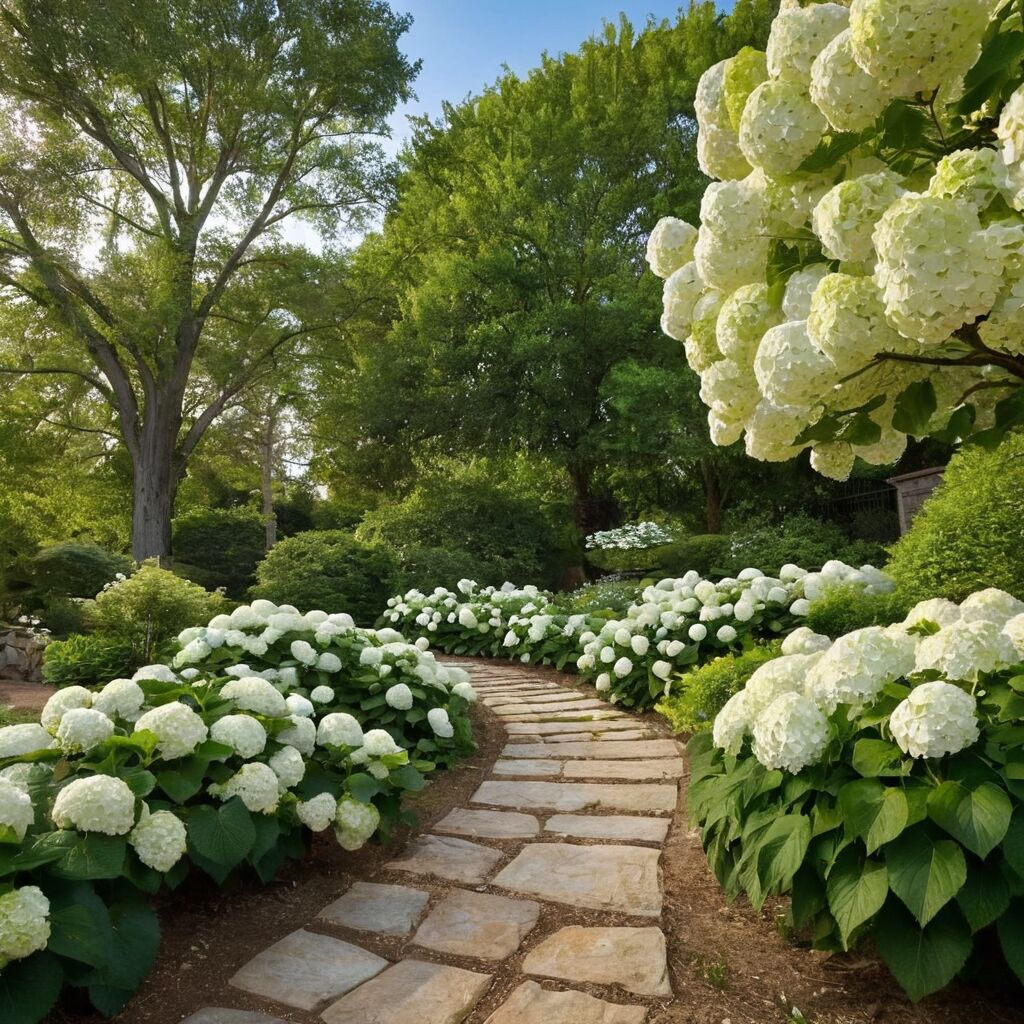 Schneeballhortensie 'Annabelle': Blütenpracht im Garten