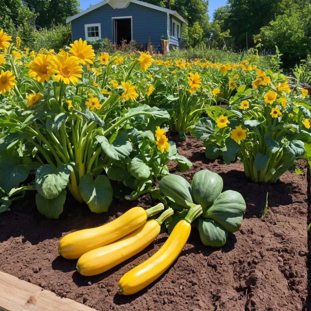 Gelbe Zucchini anbauen: Farbtupfer im Gemüsebeet