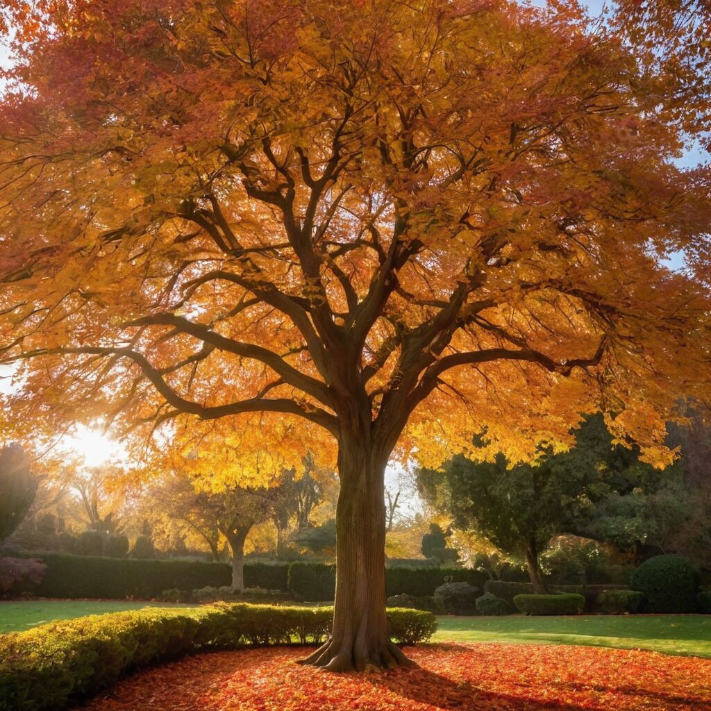 Persischer Eisenholzbaum: Herbstfärbung vom Feinsten