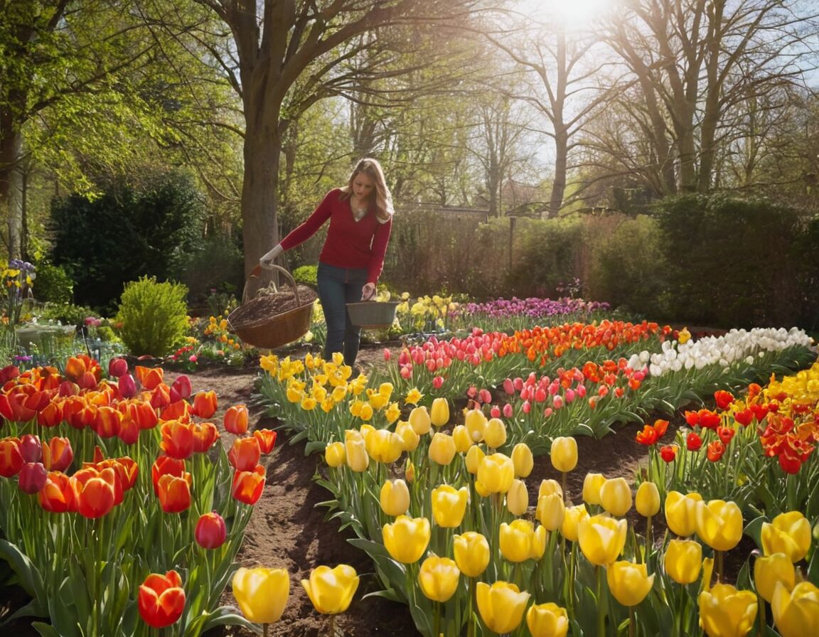 Bewässerung nach dem Pflanzen   - Blumenzwiebeln richtig pflanzen: So blüht Ihr Garten im Frühling