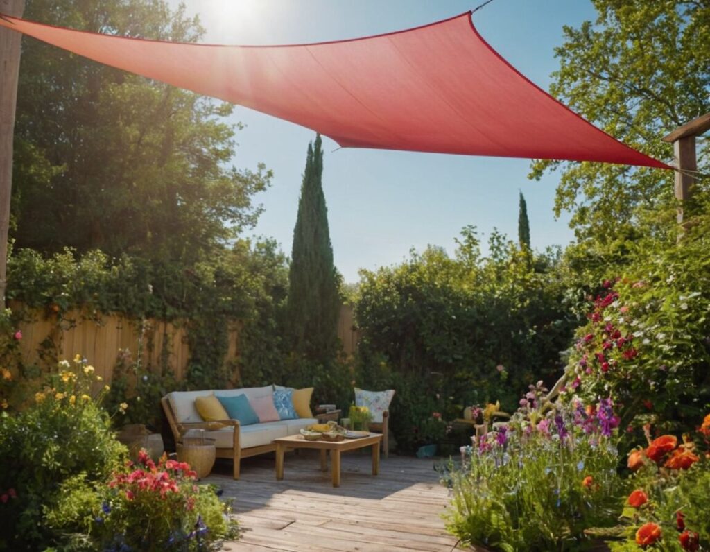 Sonnensegel befestigen: Schattenplätze im Garten schaffen