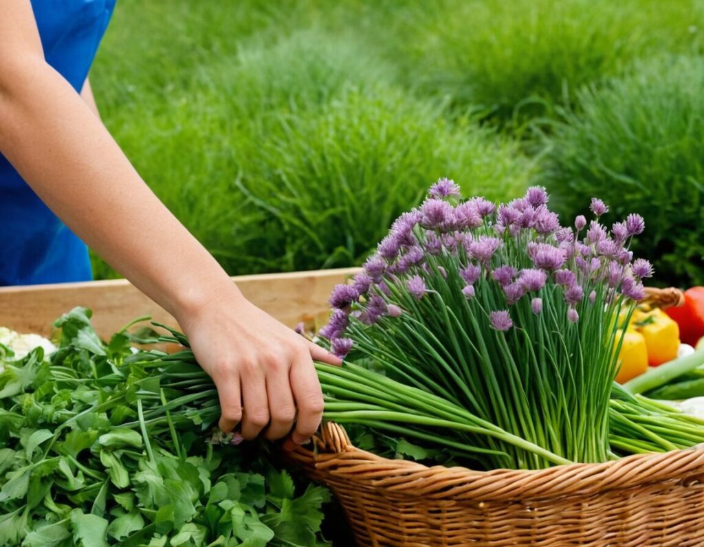 Schnittlauch ernten und verwenden: Frische Würze aus dem Garten