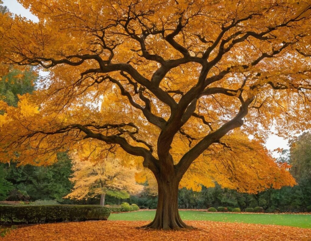 Persischer Eisenholzbaum: Herbstfärbung vom Feinsten