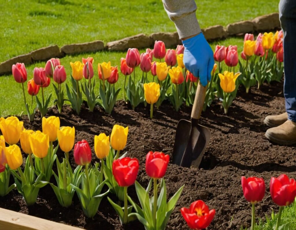 Tulpenzwiebeln richtig setzen: Frühlingsfarben im Beet